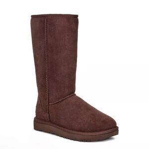 New UGG Chocolate Suede  Tall II Boots Size 9